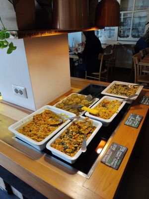 Buffet vegan at 100% Bio in Rome