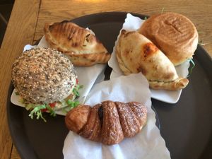 Our plate on our third visit in two days.  at 100% Bio in Rome