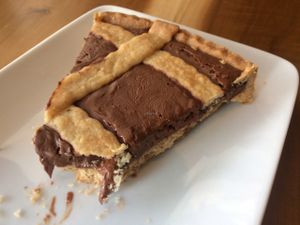 Nutella pie. AMAZING! at 100% Bio in Rome