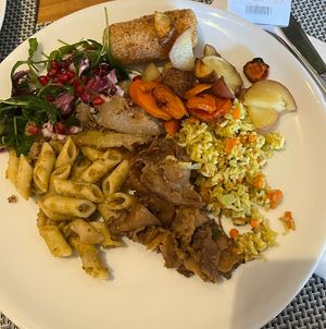 Buffet selection  at 100% Bio in Rome