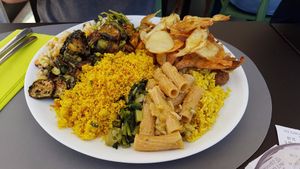 Buffet at 100% Bio in Rome