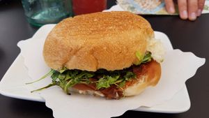 Burger at 100% Bio in Rome