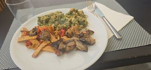 lunch buffet at 100% Bio in Rome