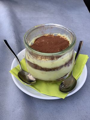 Amazing tiramisu  at 100% Bio in Rome