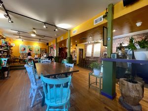 Plenty of indoor seating    at Life Alive Organic Cafe in Lowell