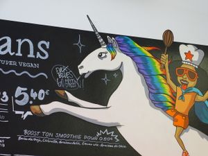 Las Vegans unicorn at Las Vegans in Paris