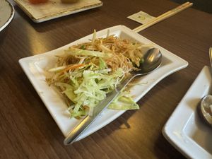 Singapore noodles  at Peaches Restaurant in Newcastle-under-lyme