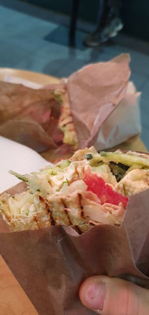 Very delicious wraps at Green 13 - Besarabsky Market in Kyiv