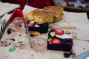 everyday new dessert at Green 13 - Besarabsky Market in Kyiv