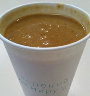 red dal soup at Green 13 - Besarabsky Market in Kyiv