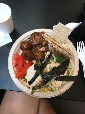 Buddha bowl  at Green 13 - Besarabsky Market in Kyiv