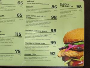 Menu at Green 13 - Besarabsky Market in Kyiv