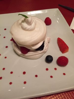 Vegan Pavlova at Rootcandi in Brighton