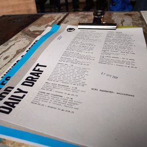 Draft List at BrewDog in Glasgow