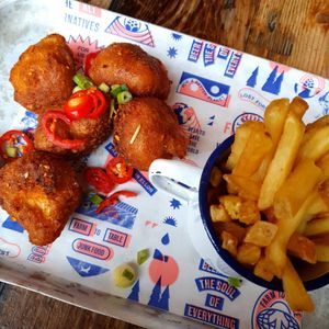 Cauliflower Wings with dragon spice. at BrewDog in Glasgow