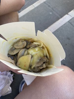 with mushrooms   at Dal Moro's Fresh Pasta To Go in Venice