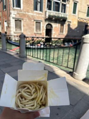 without!   at Dal Moro's Fresh Pasta To Go in Venice