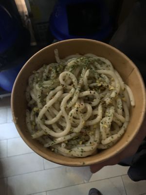 The garlic based one  at Dal Moro's Fresh Pasta To Go in Venice
