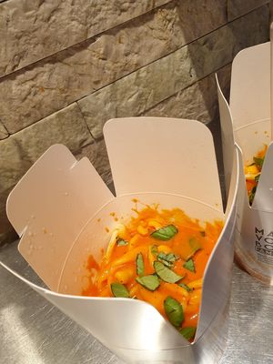 Vegan pasta! at Dal Moro's Fresh Pasta To Go in Venice