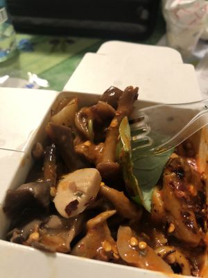 Lots of mushrooms - very delish at Dal Moro's Fresh Pasta To Go in Venice