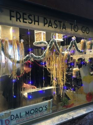 Window  at Dal Moro's Fresh Pasta To Go in Venice