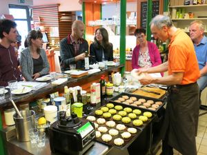 I did a vegan cookery course at biochi, where I learned to cook that awesome food they cook every day at lunch. You need to buy some basic ingredients and then you get the best taste ever for you vegetarian/vegan dishes.
All ingredients are organic. at Biochi in Schladming