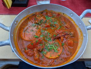 Vegan Shashuka at Aubergine in Bucharest