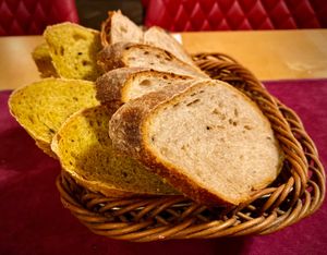 Bread at Aubergine in Bucharest