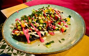 Eggplant at Aubergine in Bucharest