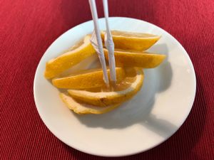 lemons at Aubergine in Bucharest