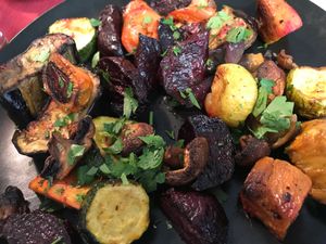 veggies at Aubergine in Bucharest