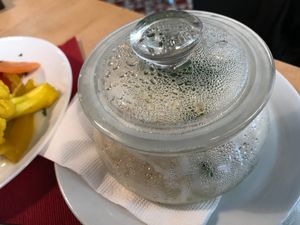 rice surprise at Aubergine in Bucharest