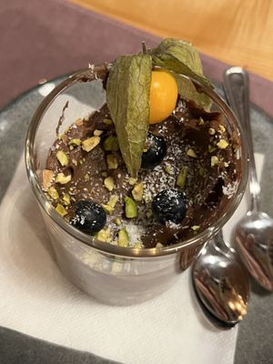 Dessert   at Aubergine in Bucharest