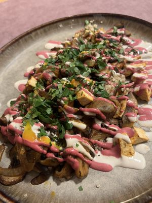 Mushrooms 🤤  at Aubergine in Bucharest