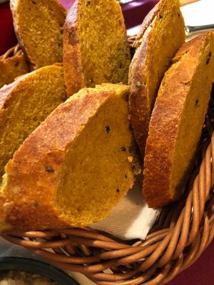 Good bread! at Aubergine in Bucharest