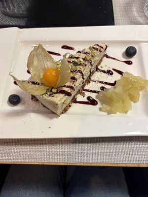 Vegan Cheesecake  at Aubergine in Bucharest