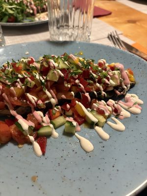 Vegan Eggplant  at Aubergine in Bucharest