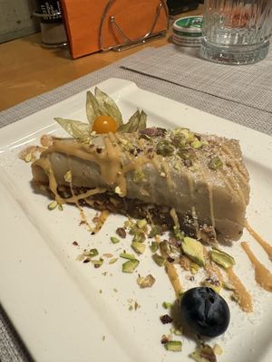 Cashew Cheesecake  at Aubergine in Bucharest