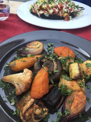 Roasted Vegetables at Aubergine in Bucharest