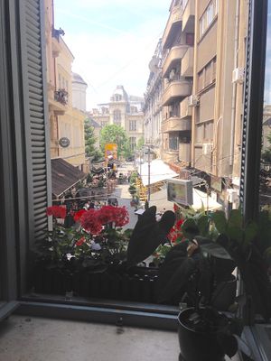 View from window  at Aubergine in Bucharest