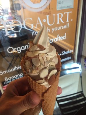 Peanut butter cone! Soooo gooood!! at Yoga-urt in Glendale