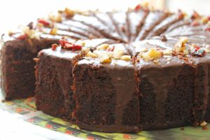 Chocolate cake at Anat at Foed in Emmen