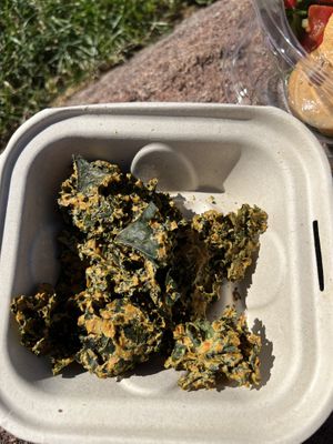 kale chips  at Thrive in Boulder