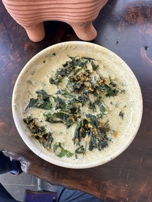 Broccoli soup 😃  at Thrive in Boulder