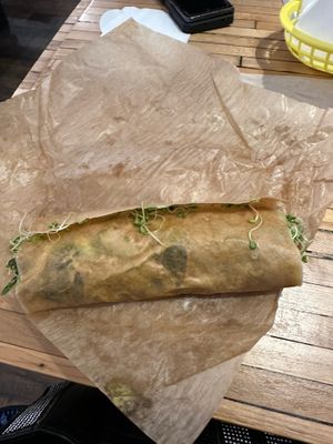 Sunflower Caesar wrap at Thrive in Boulder