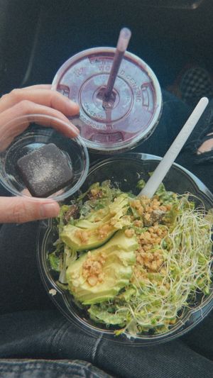 Caesar + lavender smoothie   at Thrive in Boulder