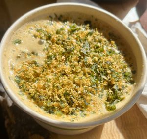 Broccoli chedda soup  at Thrive in Boulder