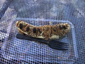 Ok so the banana sushi looks like a ? but I swear it’s amazingly delicious! at Thrive in Boulder