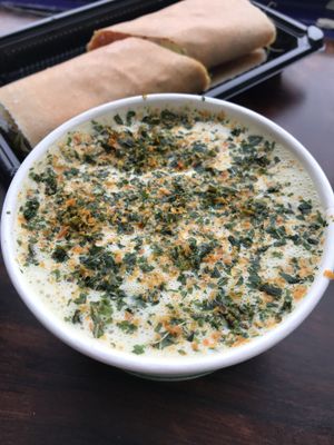 Broccoli Cheddar soup at Thrive in Boulder