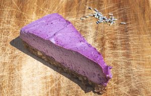 Blueberry Lavender Cheesecake at Thrive in Boulder